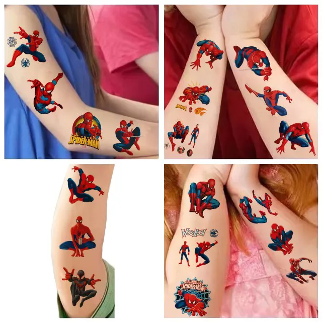 Komplet 40 kosov Spider-Man tatu nalepk za otroke 